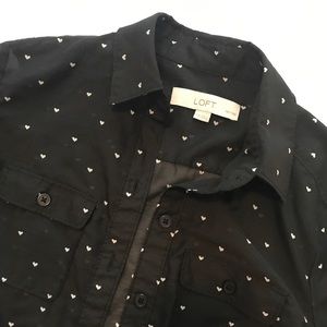 Loft XSP heart button down